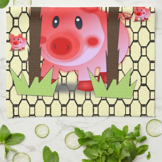 keukenhanddoek voor varkens (Gevouwen)