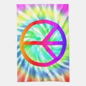 Keukenhanddoek voor vredesgebaren met tie-kleuren (Verticaal)