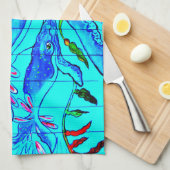 keukenhanddoek voor walvissen (Quarter Fold)