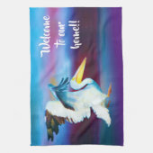 keukenhanddoek voor witte pelikanen (Verticaal)