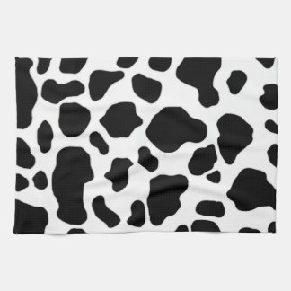 keukenhanddoek voor zwarte en witte koeien