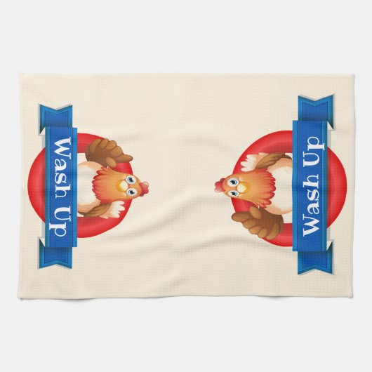 Keukenhanddoek was kip (Horizontaal)