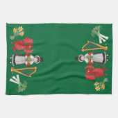 Keukenhanddoek: Welsh, Daffodils, Dragon Leeks Har Theedoek (Horizontaal)
