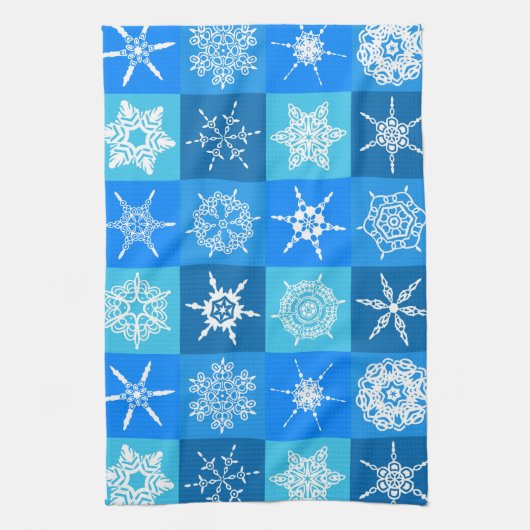 keukenhanddoek winter sneeuw (Verticaal)