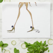 Keukenhanddoek "wortelen" (Gevouwen)