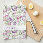 Keukenhanddoek Zoete Erwten (Quarter Fold)