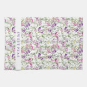 Keukenhanddoek Zoete Erwten (Horizontaal)