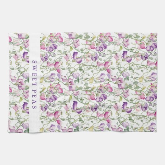 Keukenhanddoek Zoete Erwten (Horizontaal)