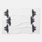 Keukenhanddoek Zwart Swallowtails (Horizontaal)
