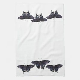 Keukenhanddoek Zwart Swallowtails