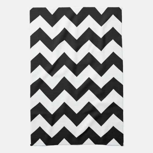 Keukenhanddoek zwart-wit (Verticaal)