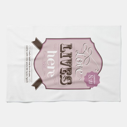 KeukenhanddoekBijbelscriptRomans 8:11 Theedoek (Horizontaal)