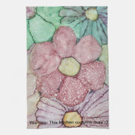 Keukenhanddoeken "bloemen/alcoholinkt"