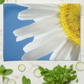 Keukenhanddoeken Blue Sky White Daisy Bloemen (Gevouwen)