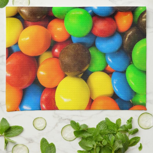 Keukenhanddoeken kleurrijk en zoet (Gevouwen)