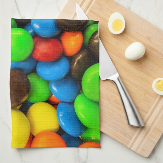 Keukenhanddoeken kleurrijk en zoet (Quarter Fold)