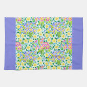 Keukenhanddoeken, lenteprimrozen, poeder blauw theedoek (Horizontaal)