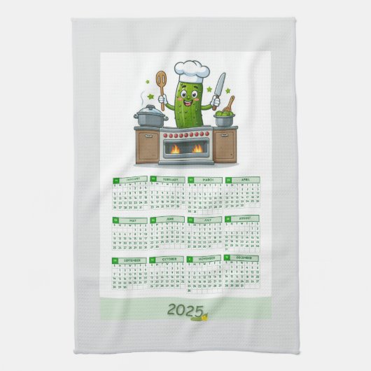 Keukenhanddoeken met augurk (Verticaal)