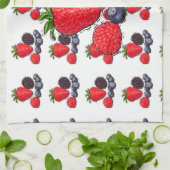 Keukenhanddoeken met bessen (Gevouwen)