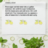 Keukenhanddoeken met citroenen (Gevouwen)