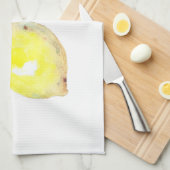 Keukenhanddoeken met gele luiers (Quarter Fold)