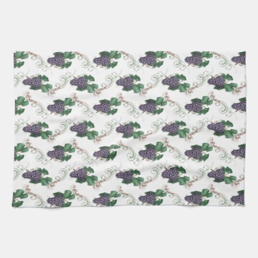 keukenhanddoeken met landdruivenpatroon (Horizontaal)