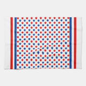 Keukenhanddoeken met rode, witte en blauwe sterren (Horizontaal)