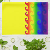 Keukenhanddoeken met tweekleurig vuur (Gevouwen)