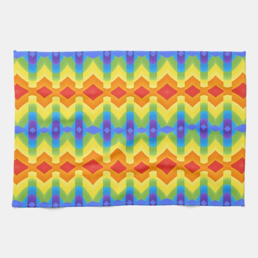 Keukenhanddoeken Multi kleur geometrisch elegant o (Horizontaal)