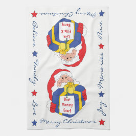 Keukenhanddoeken personaliseren "kerstkerstkerstke