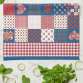 Keukenhanddoeken, theedoeken, Faux-Patchwork, Ging Theedoek (Gevouwen)