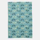 Keukenhanddoeken uit Midden-Midden-Midden-Kat (Verticaal)