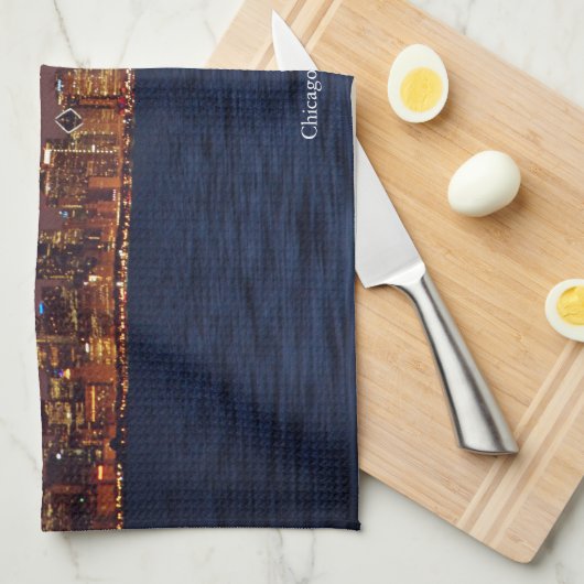 keukenhanddoeken van Chicago Skyline (Quarter Fold)