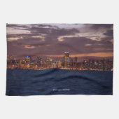 keukenhanddoeken van Chicago Skyline (Horizontaal)
