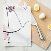keukenhanddoeken van de mode Bride Pink Group (Quarter Fold)