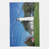 keukenhanddoeken van de vuurtoren van Pt Aux Barqu (Verticaal)