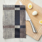 Keukenhanddoeken van de Zeemacht & grijze stripdoo (Quarter Fold)