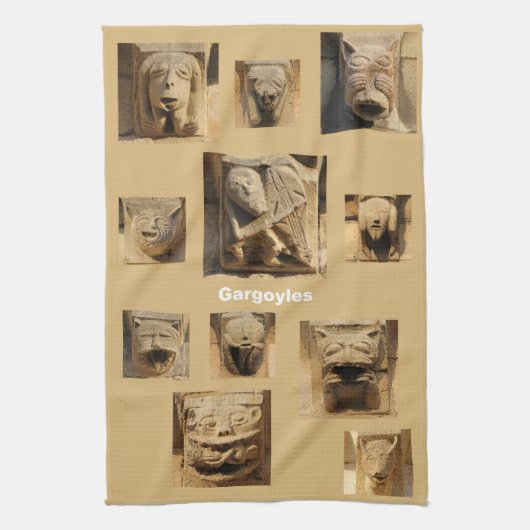 keukenhanddoeken van Gargoyles (Verticaal)