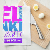 Keukenhanddoeken van HELSINKI Finland (Quarter Fold)