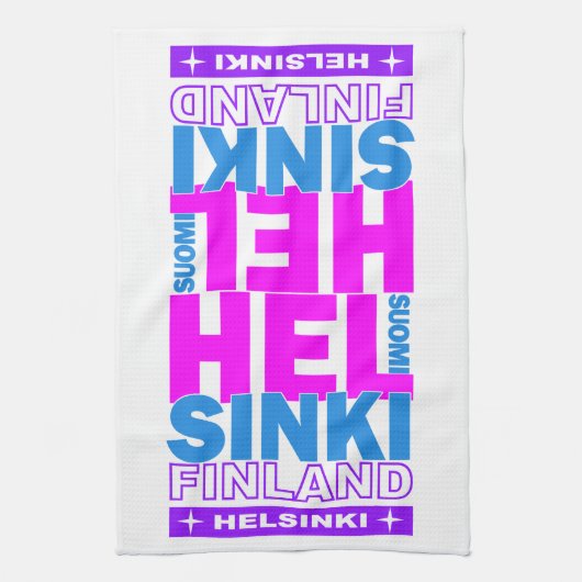 Keukenhanddoeken van HELSINKI Finland (Verticaal)