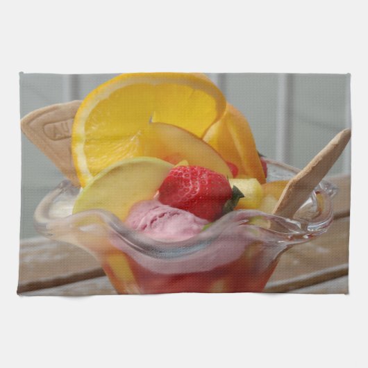 keukenhanddoeken van Ice Cream Sundae (Horizontaal)