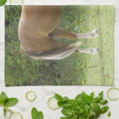 Keukenhanddoeken van kastanjebruin paard (Gevouwen)