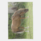 Keukenhanddoeken van kastanjebruin paard (Verticaal)