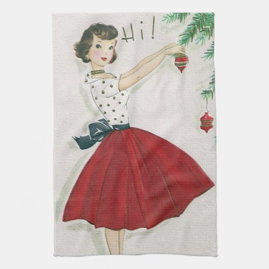 Keukenhanddoeken van Retro Vintage (Verticaal)