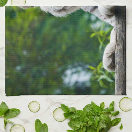 Keukenhanddoeken van witte tijger (Gevouwen)