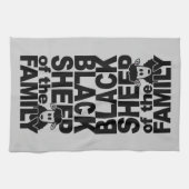 keukenhanddoeken van zwarte schapen (Horizontaal)