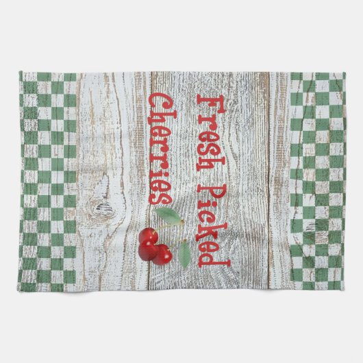 Keukenhanddoeken, vers Picked Cherries Theedoek (Horizontaal)