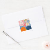 Keukenhanddoeken Vierkante Sticker (Envelop)