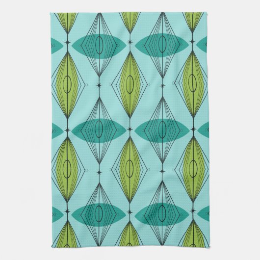 Keukenhanddoeken voor atoomopgewassen en Starburst (Verticaal)