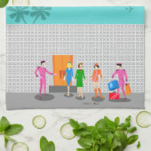 Keukenhanddoeken voor atoompalmen Stewardess Kitch (Gevouwen)